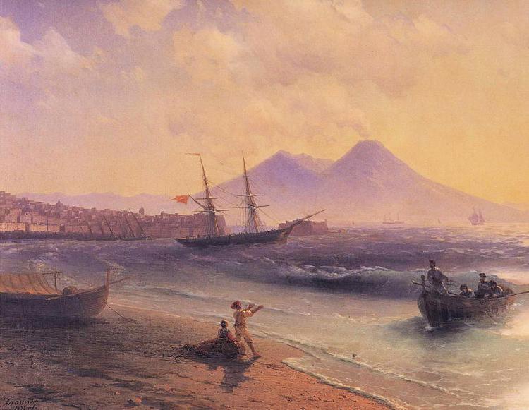 Ivan Aivazovsky Fishermen Returning Near Naples oil painting picture